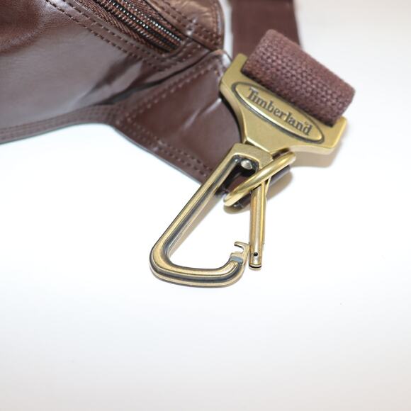 Timberland Brown Leather Crossbody Messenger Bag – Broken Clip - Picture 6 of 6